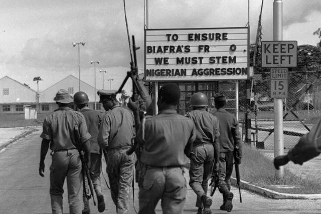 Nigerian troops enter Port Harcourt in 1943, the capital of Rivers State in the Niger delta