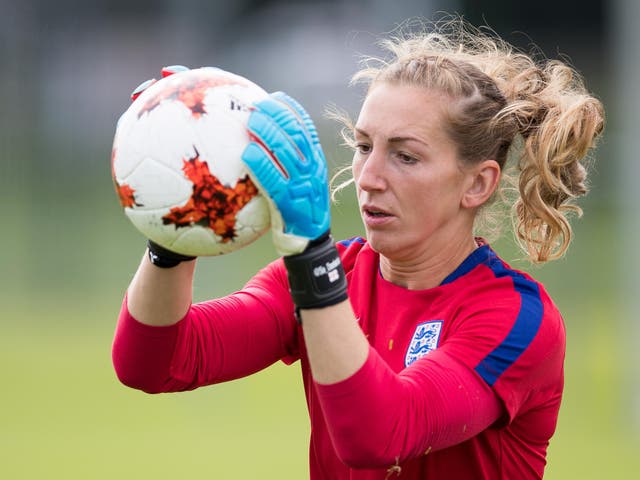 England goalkeeper Siobhan Chamberlain escaped a serious neck injury in Manchester United Women's first match