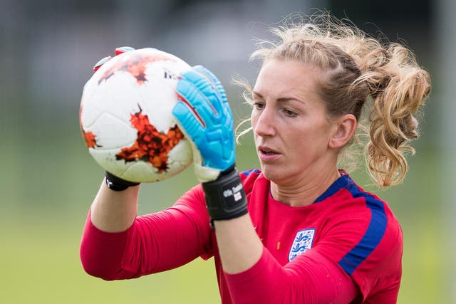 England goalkeeper Siobhan Chamberlain escaped a serious neck injury in Manchester United Women's first match