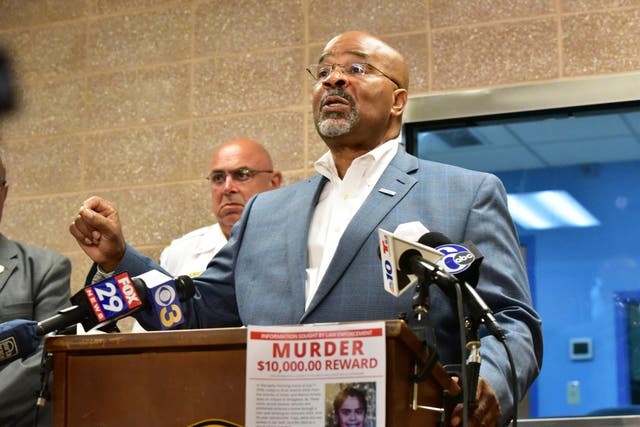 Bridgeton Mayor Albert Kelly discusses the fatal shooting of the young girl during a news conference at the Bridgeton Police Department