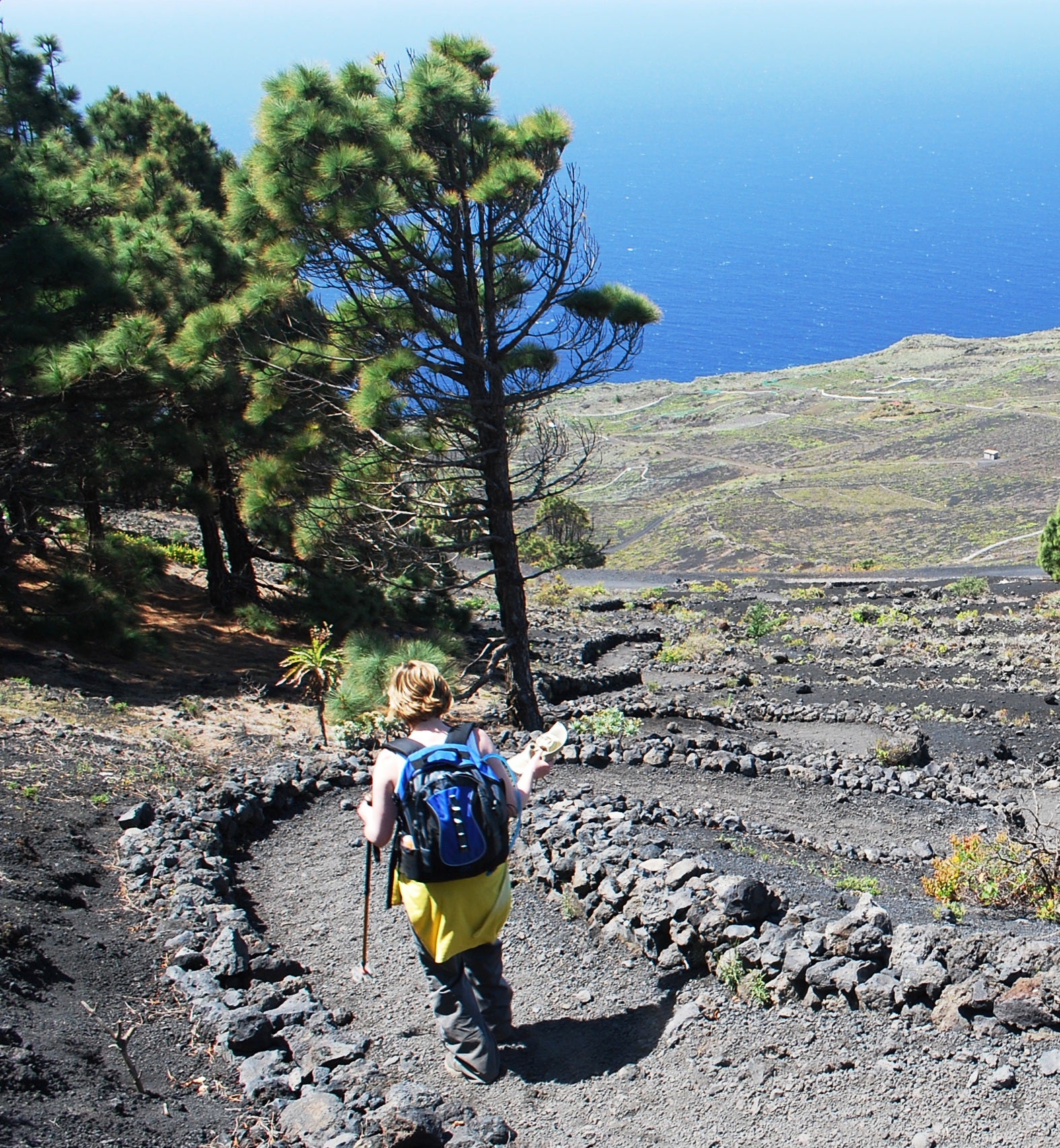 Descending San Antonia volcano