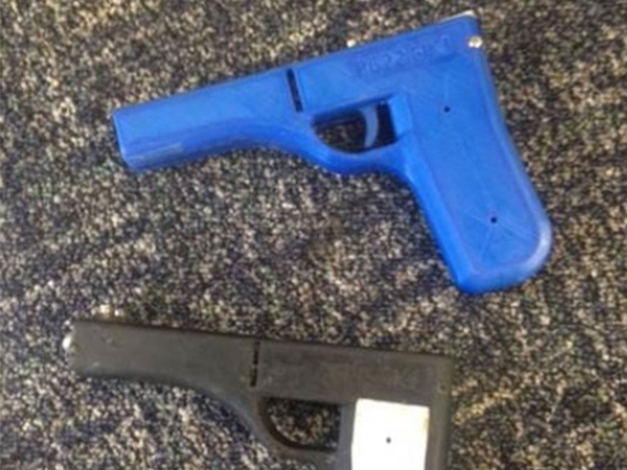Police recovered various firearm designs that appeared to have been produced using a 3D printer