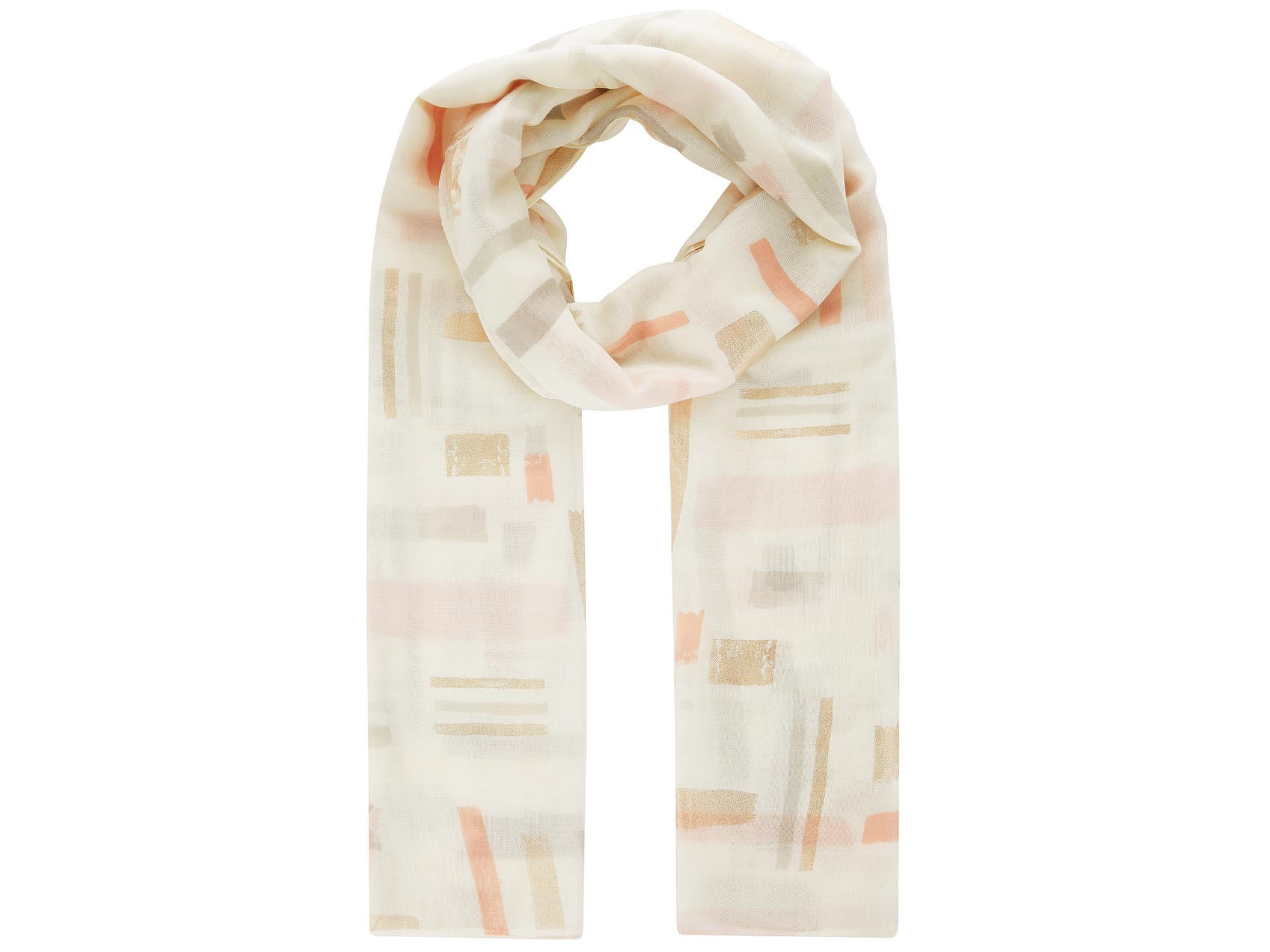 Abstract Geo Foil Print Scarf, £18, Accessorize