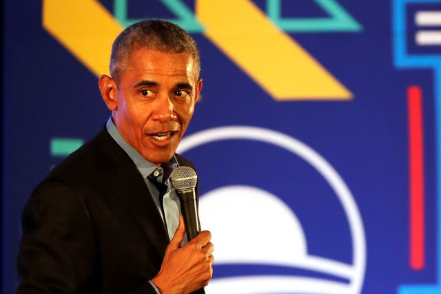 The former president spoke at an event hosted by The Obama Foundation in Johannesburg, attended by around 200 young professionals from the African Leadership Academy
