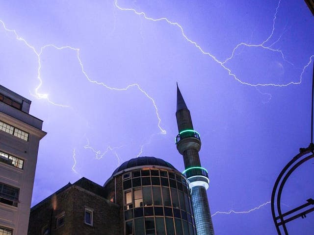 The Met Office has warned that while most of Britain will remain dry, there is potential for slow-moving thundery downpours