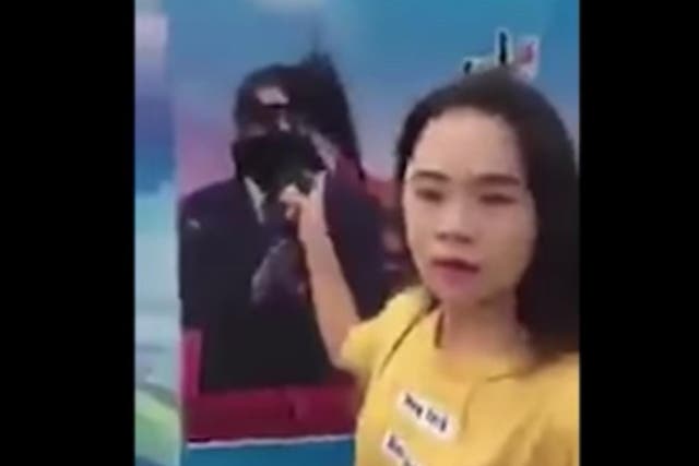 Dong Yaoqiong in the video dares Xi Jinping to arrest her for her actions