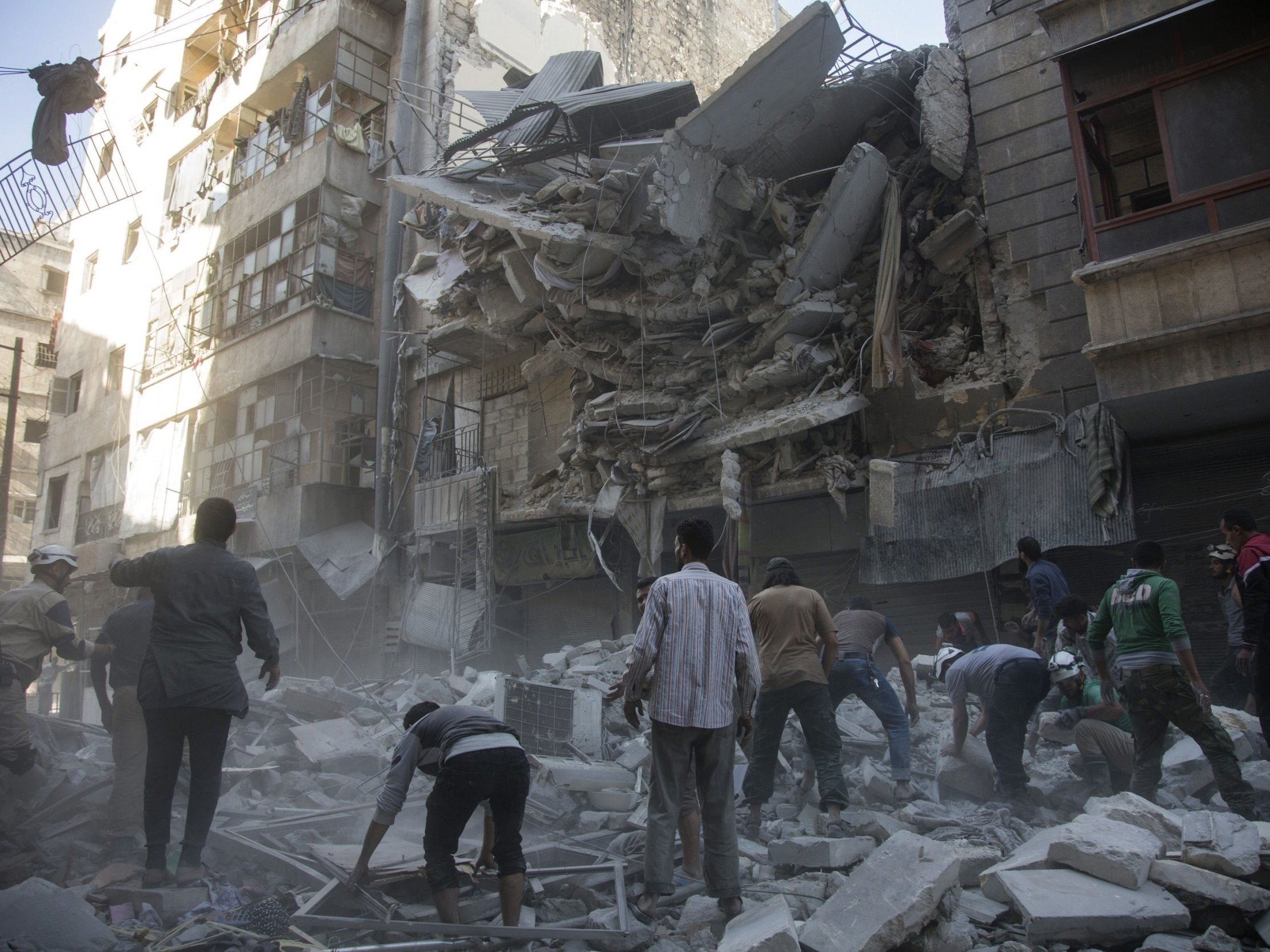 Destruction in Syria, where civil war has seen cities leveled and thousands killed