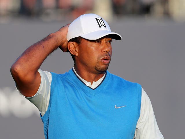 Woods finished the day on level par