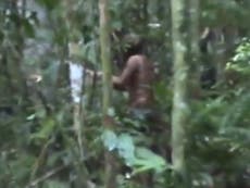 Sole survivor of uncontacted Amazonian tribe caught on camera