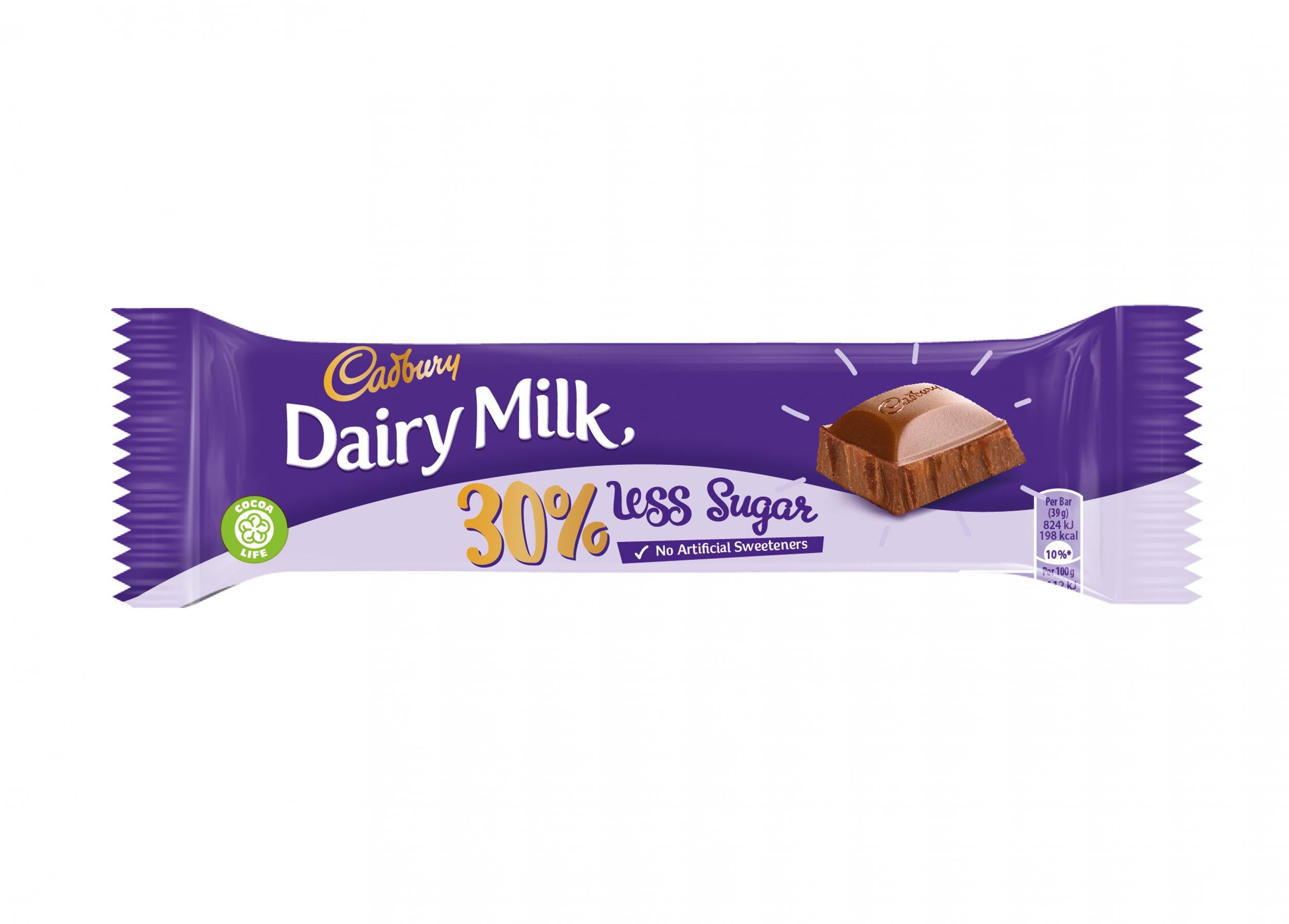 Cadbury to launch Dairy Milk bar with 30 per cent less sugar The