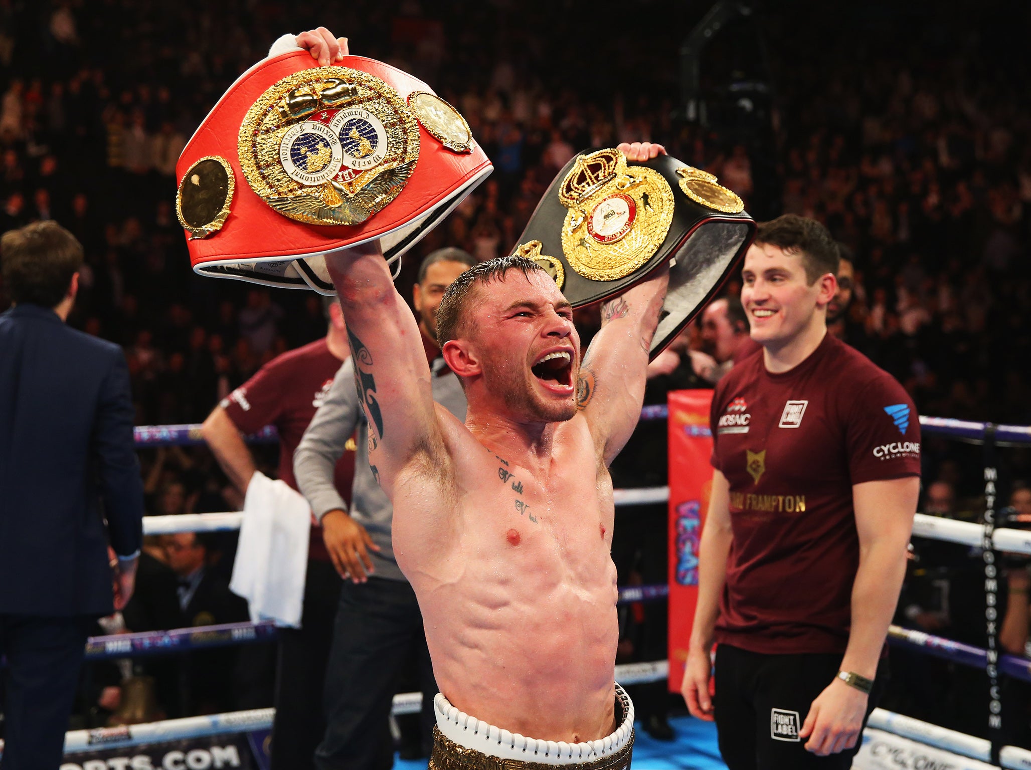 Former two-weight world champion Carl Frampton looms on the horizon