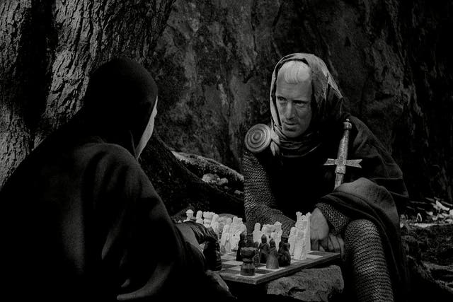 Bengt Ekerot and Max von Sydow in ‘The Seventh Seal’