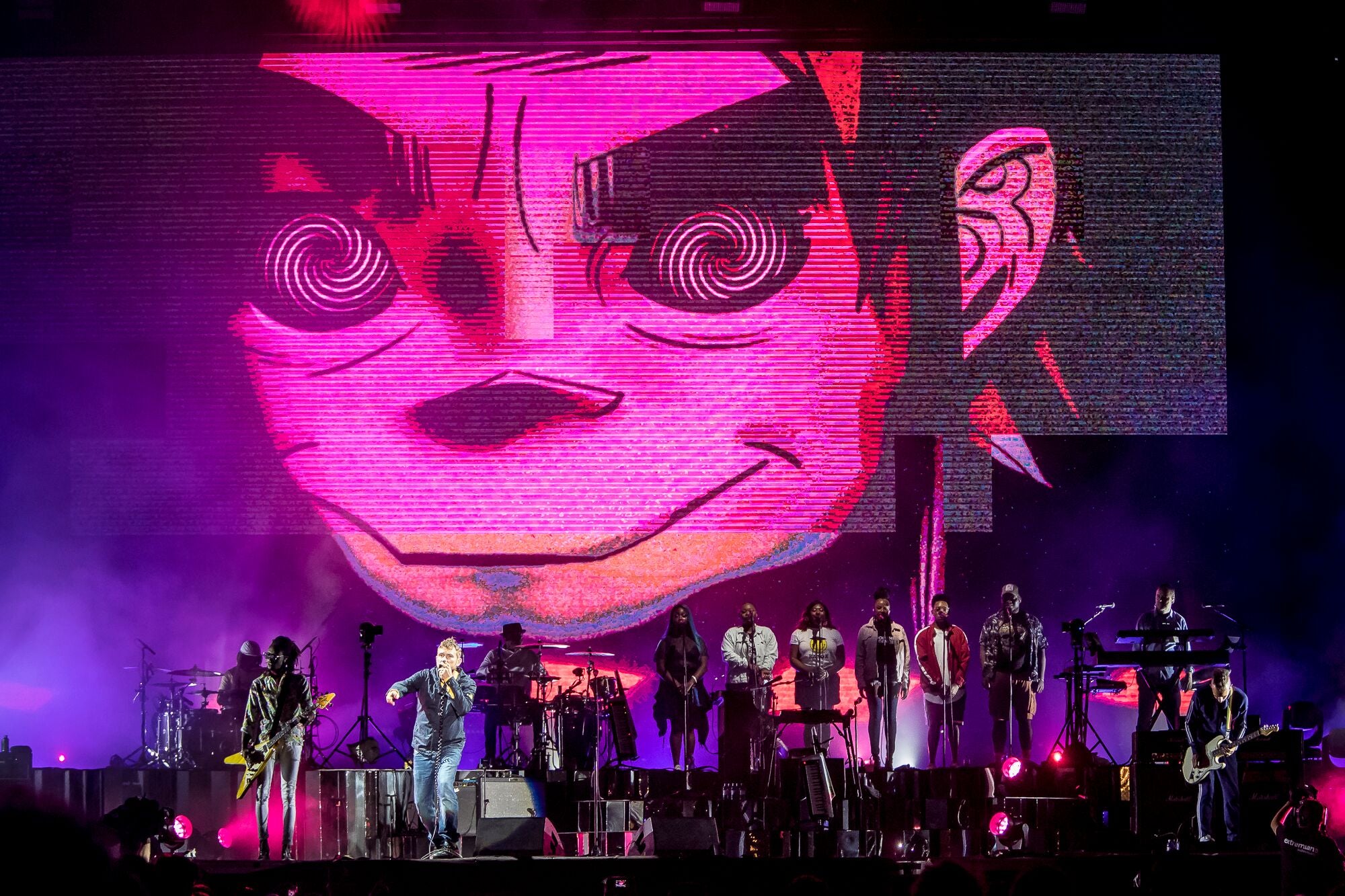 Gorillaz perform at Bilbao BBK Live festival