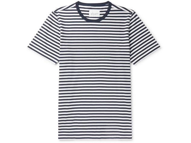 Albam, Striped Cotton Jersey T-Shirt, £55, Mr Porter