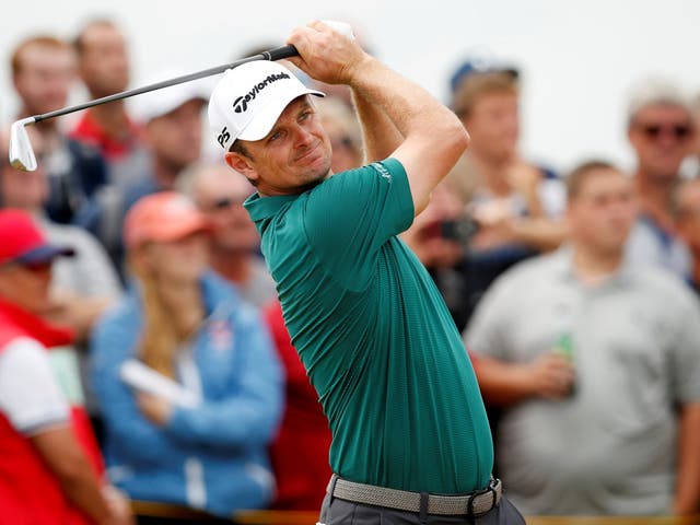 England's Justin Rose in action during the third round