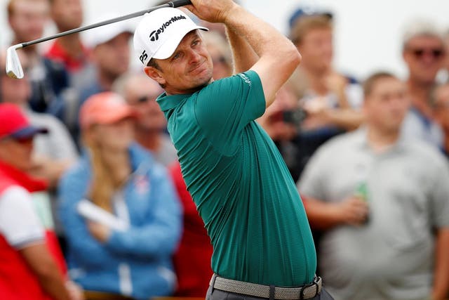 England's Justin Rose in action during the third round