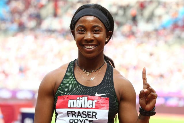 Fraser-Pryce took the victory in the women's 100m