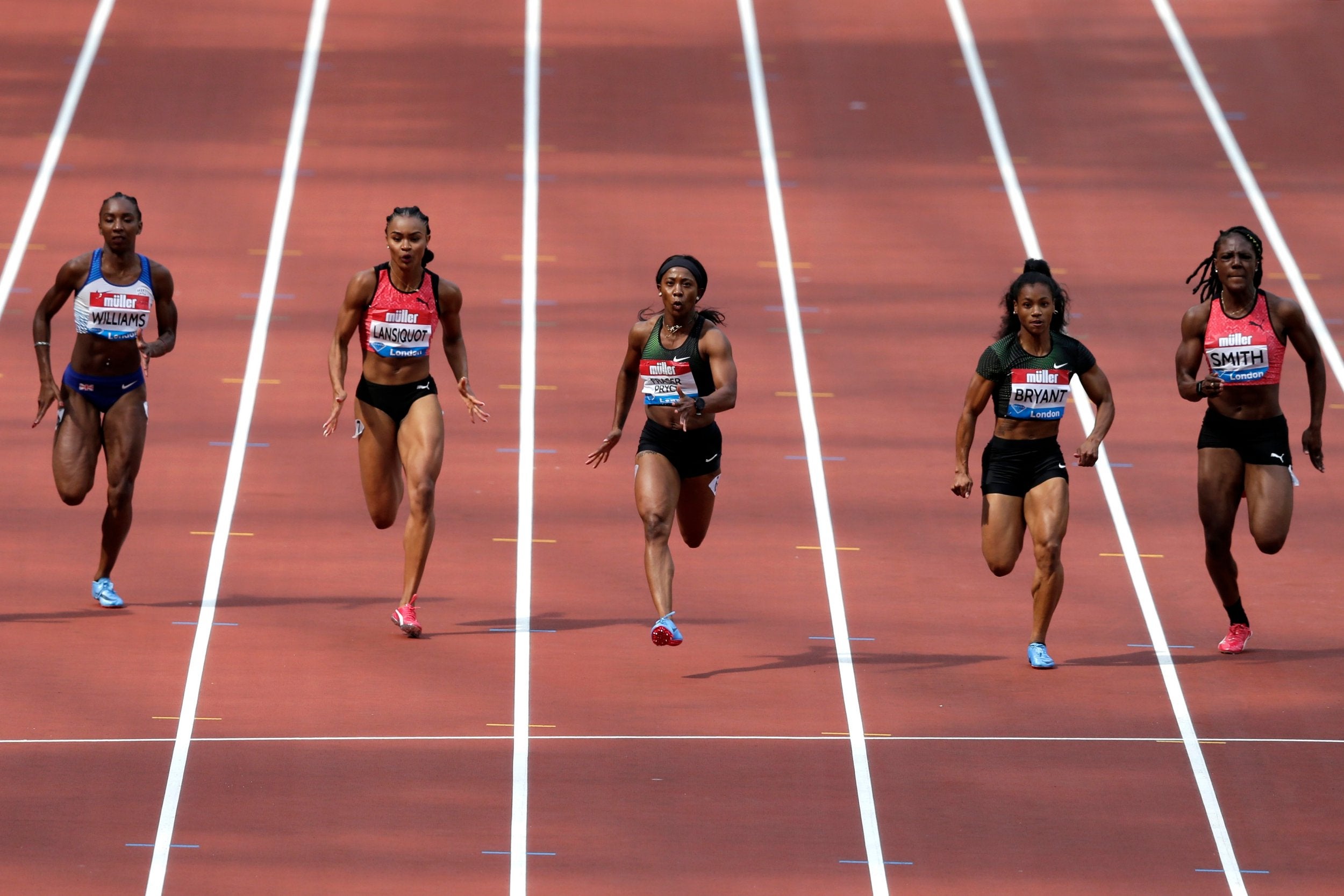 Fraser-Pryce won in under 11 seconds