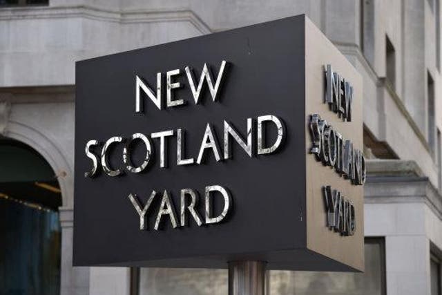 The Metropolitan Police has licensed the use of images including the spinning sign outside its New Scotland Yard headquarters