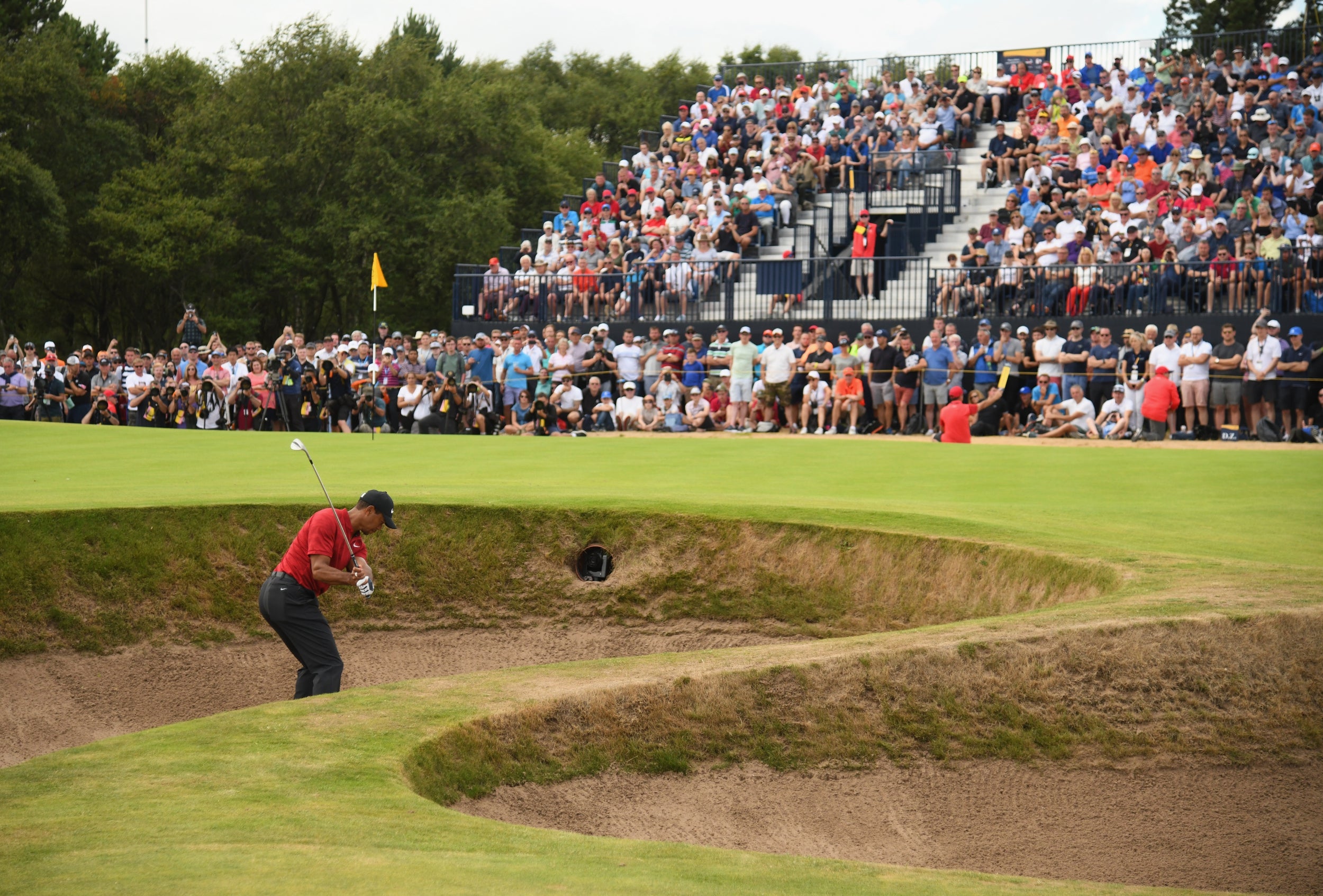 Woods was delighted to even go close again but said he was 'ticked off' not to win (Getty )