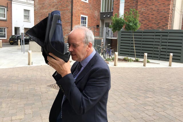 The 64-year-old is on trial at Winchester Crown Court