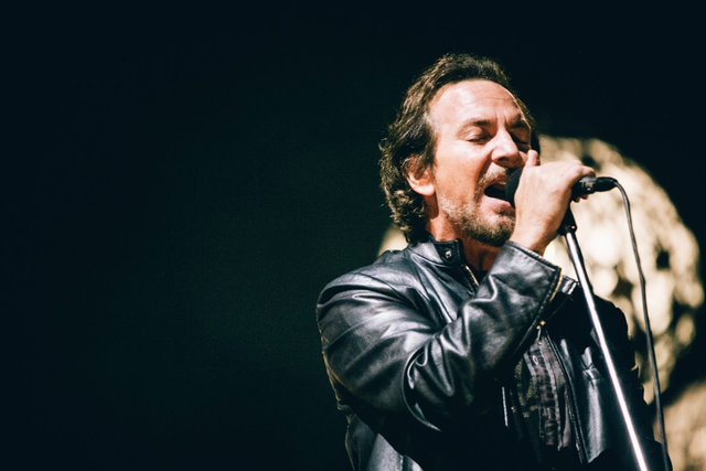 Eddie Vedder of Pearl Jam performs at NOS Alive festival