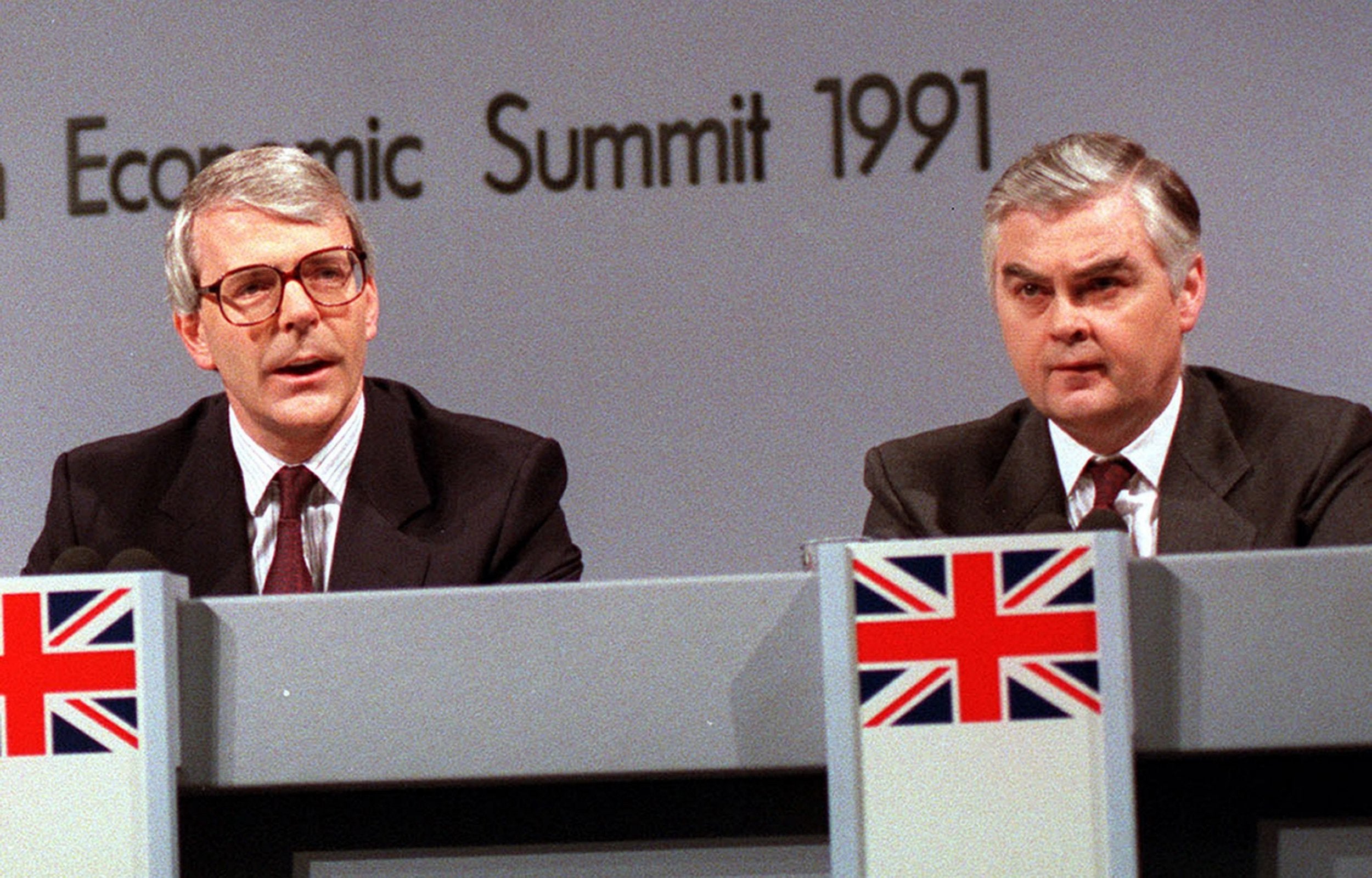 John Major (left) and Norman Lamont stirred up animosity towards the EU to deflect from their own policy failures