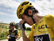 Tour de France stopped after peloton hit by pepper spray