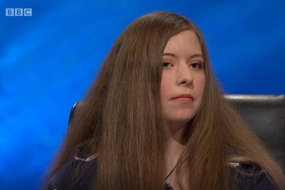 Physics student Freya Whiteford represented Glasgow University on University Challenge