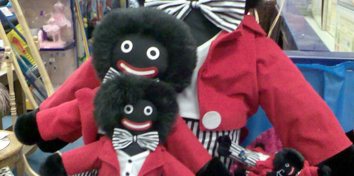 black faced dolls