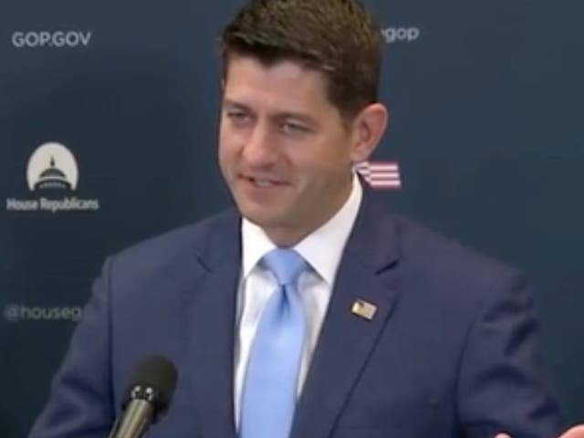 Speaker of the House Paul Ryan says US President Donald Trump is 'trolling people' about revoking the security clearances of several former Obama officials