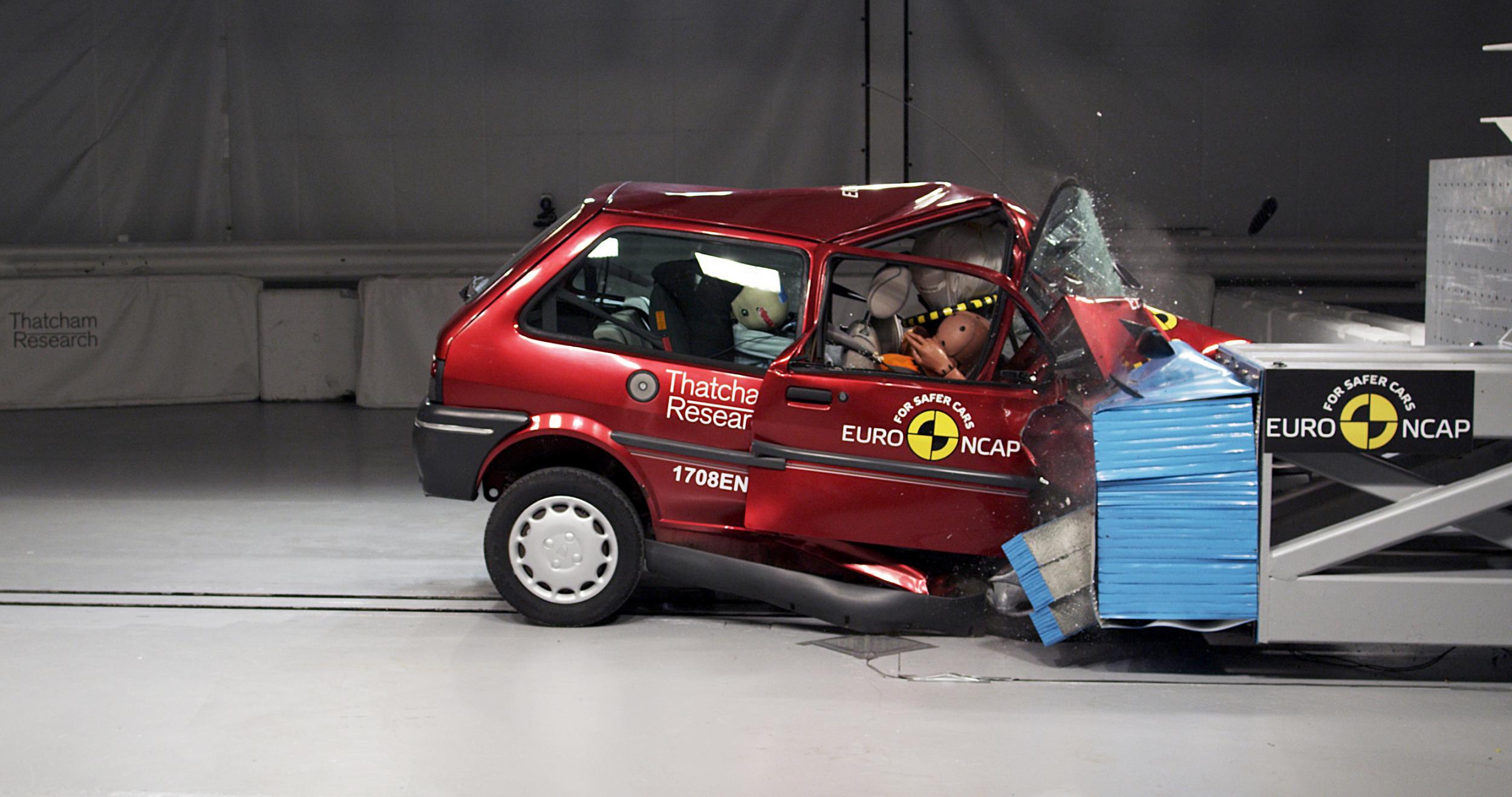 One they crashed earlier: the old Rover 100 was a poor safety performer