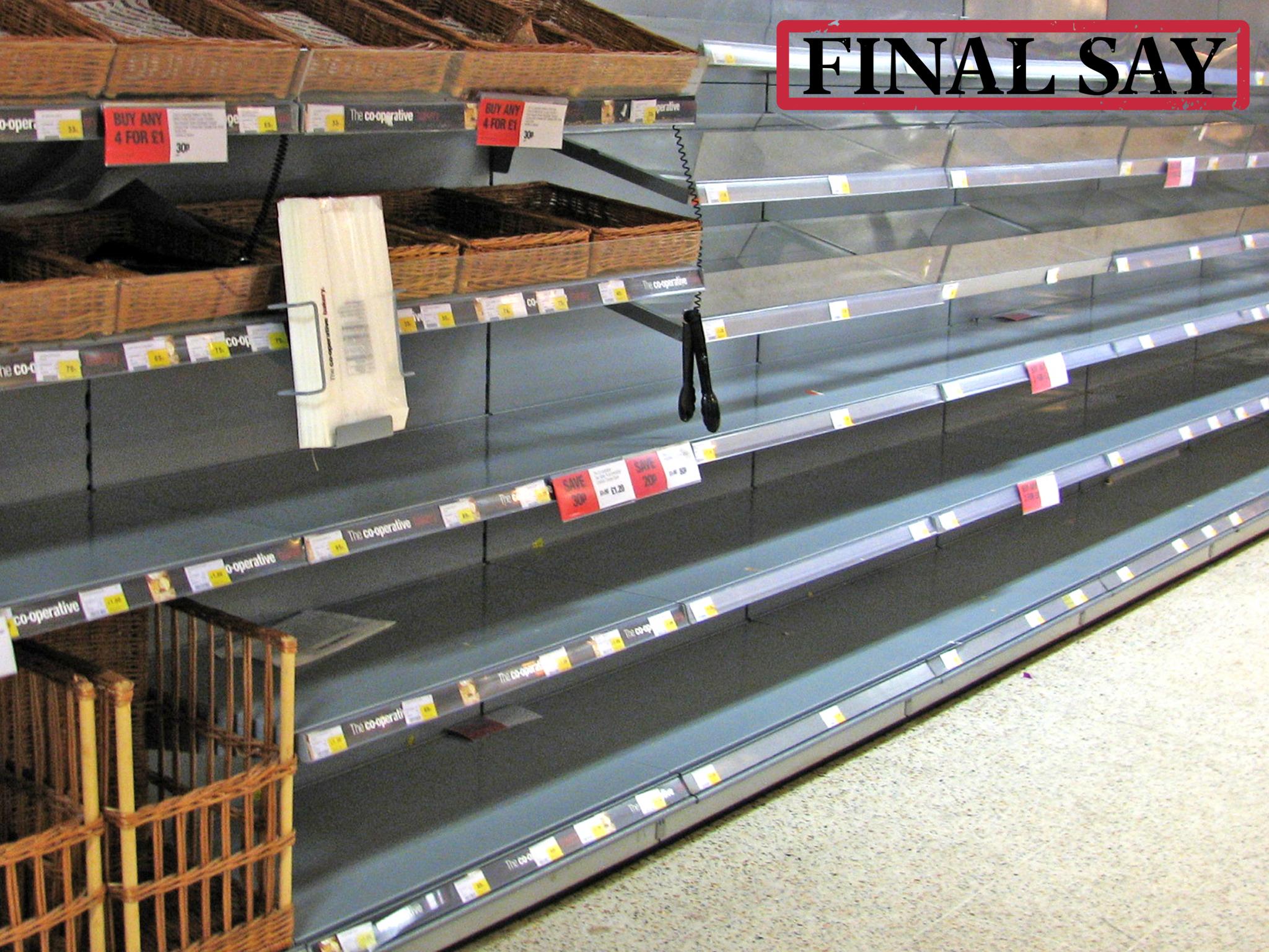 'We will look at the issue in the round and make sure there is adequate food supply,' said Mr Raab