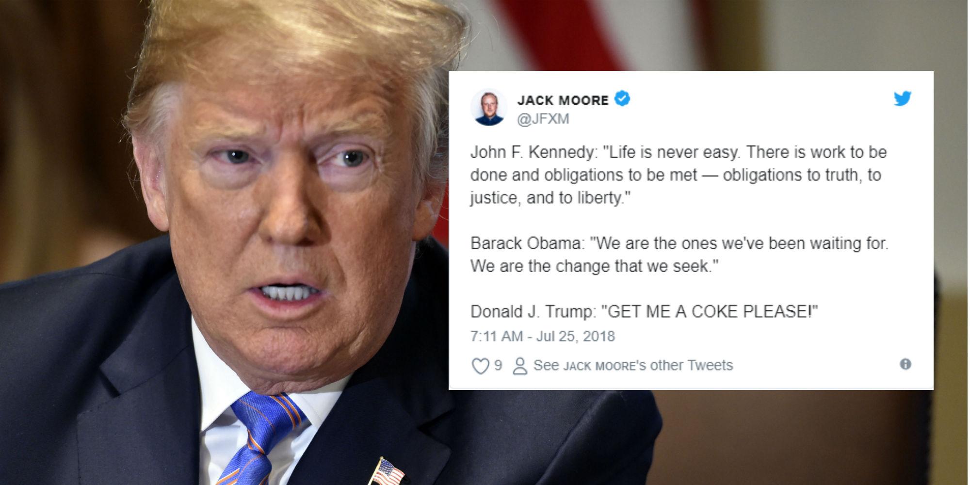 Michael Cohen tapes: Trump yelling 'get me a coke, please' during