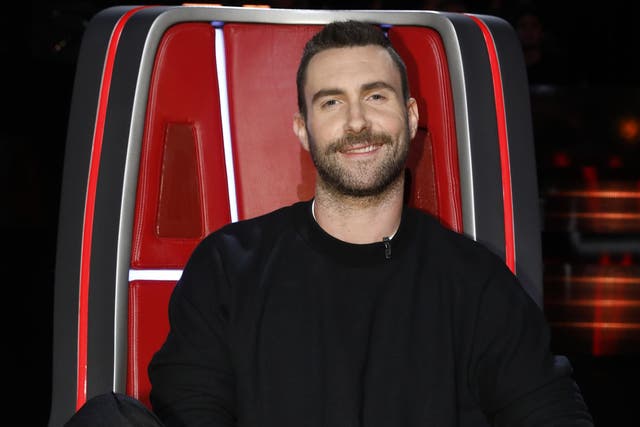 <p>Levine in his judge’s chair on ‘The Voice US’ (NBCU</p>