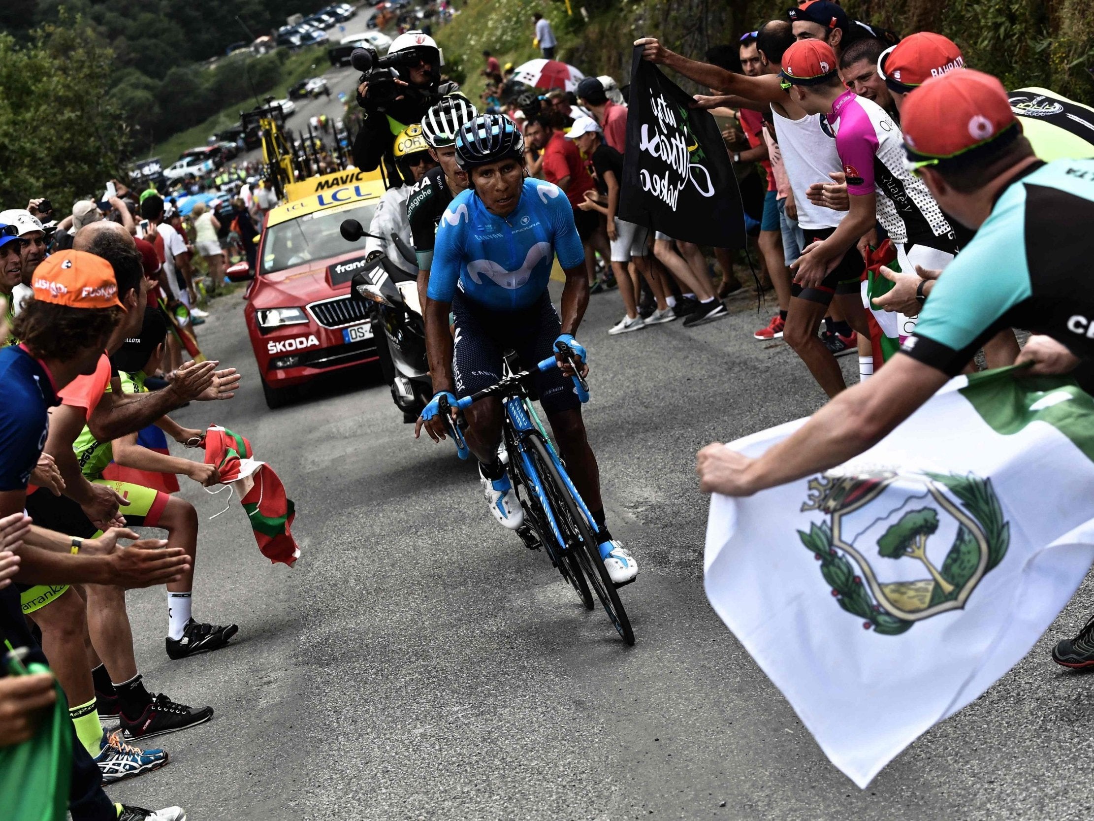 Nairo Quintana won Stage 17 of the Tour