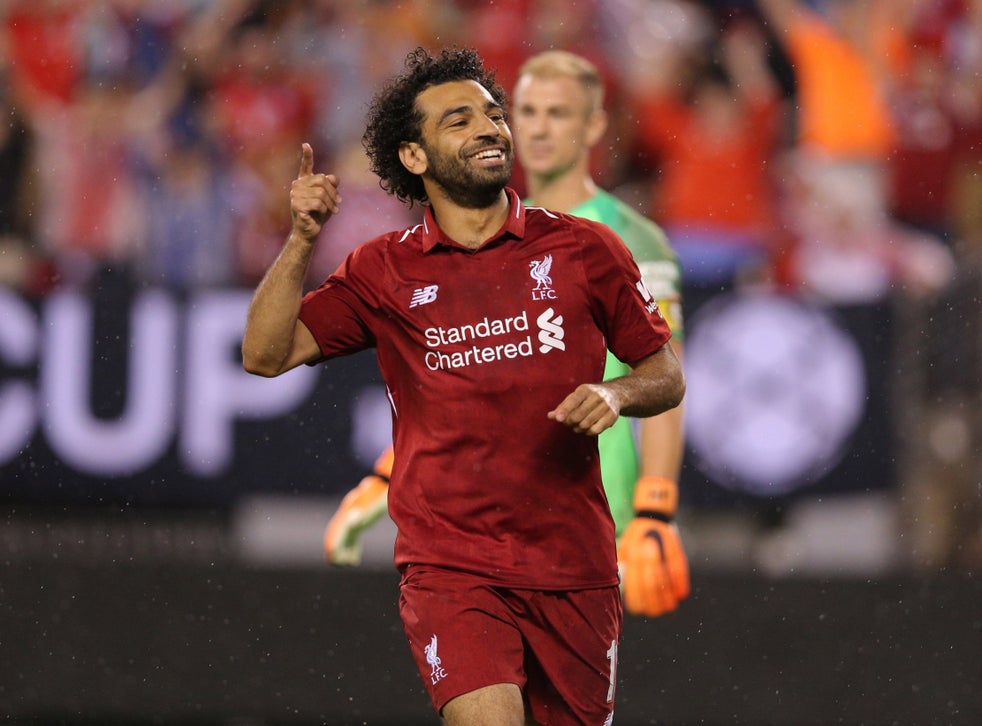 Mohamed Salah up and running in just 35 seconds to dispel any injury