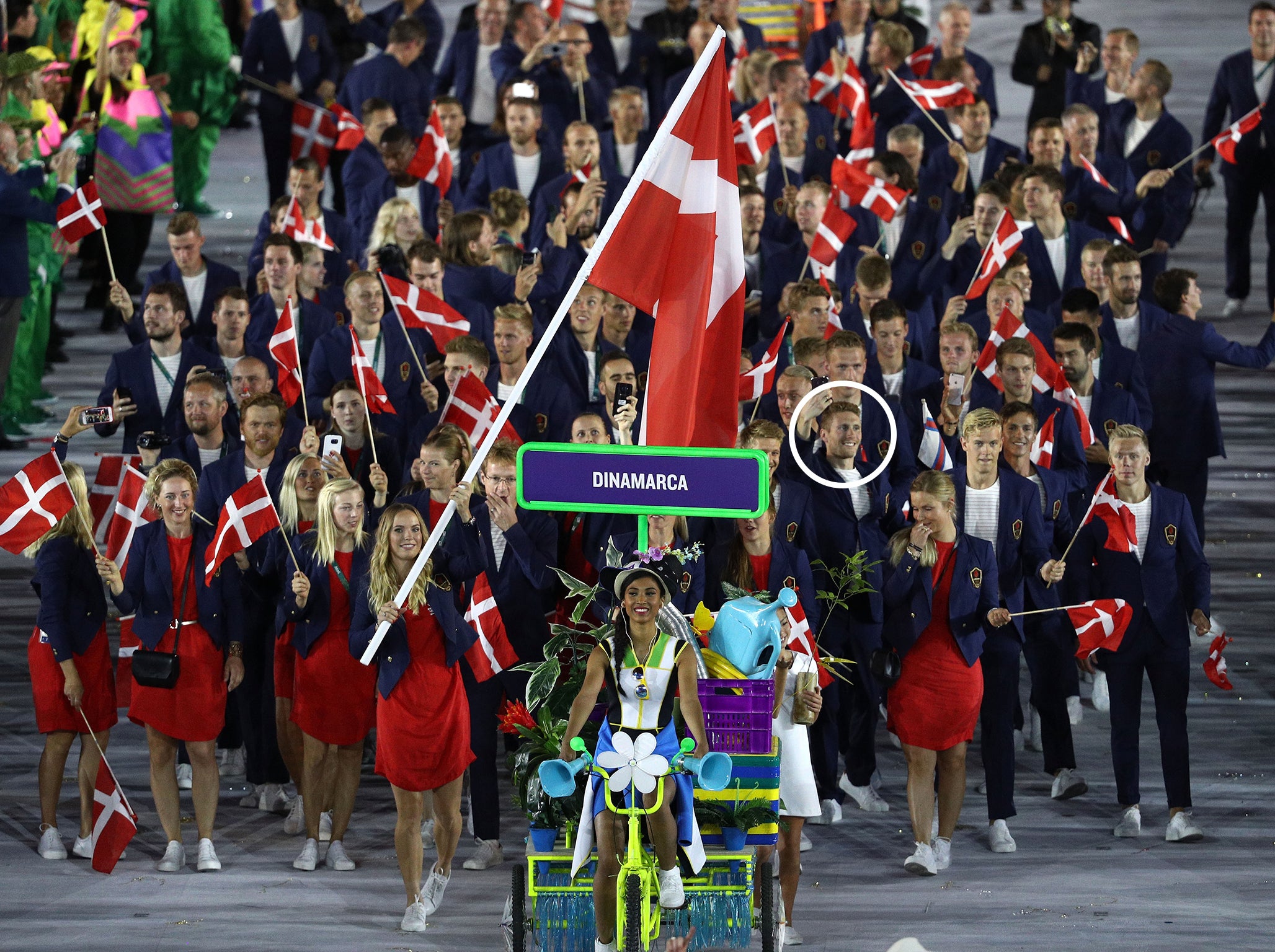 The Denmark team, with Pál Joensen circled