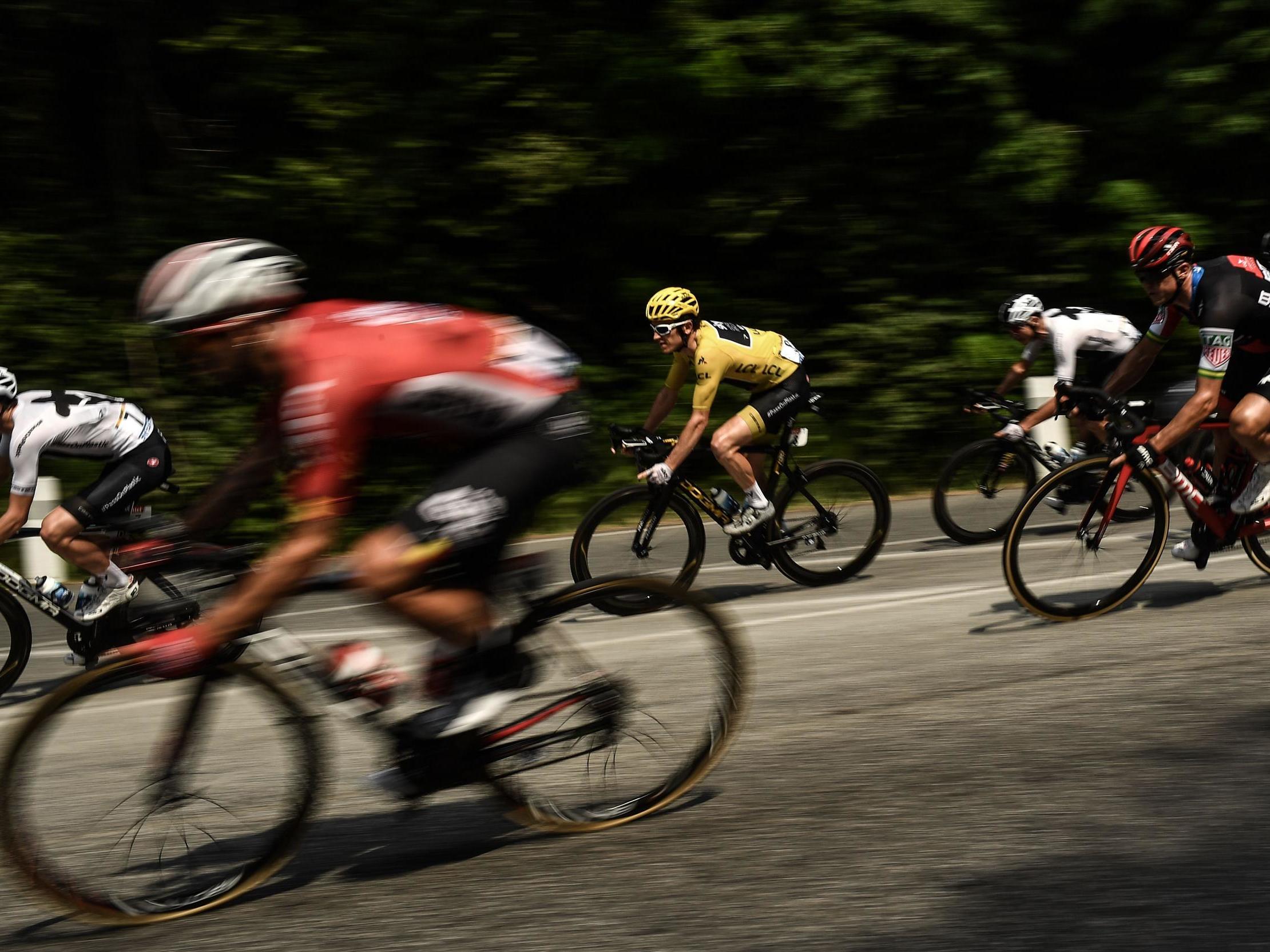 Geraint Thomas had a comfortable day in the bunch