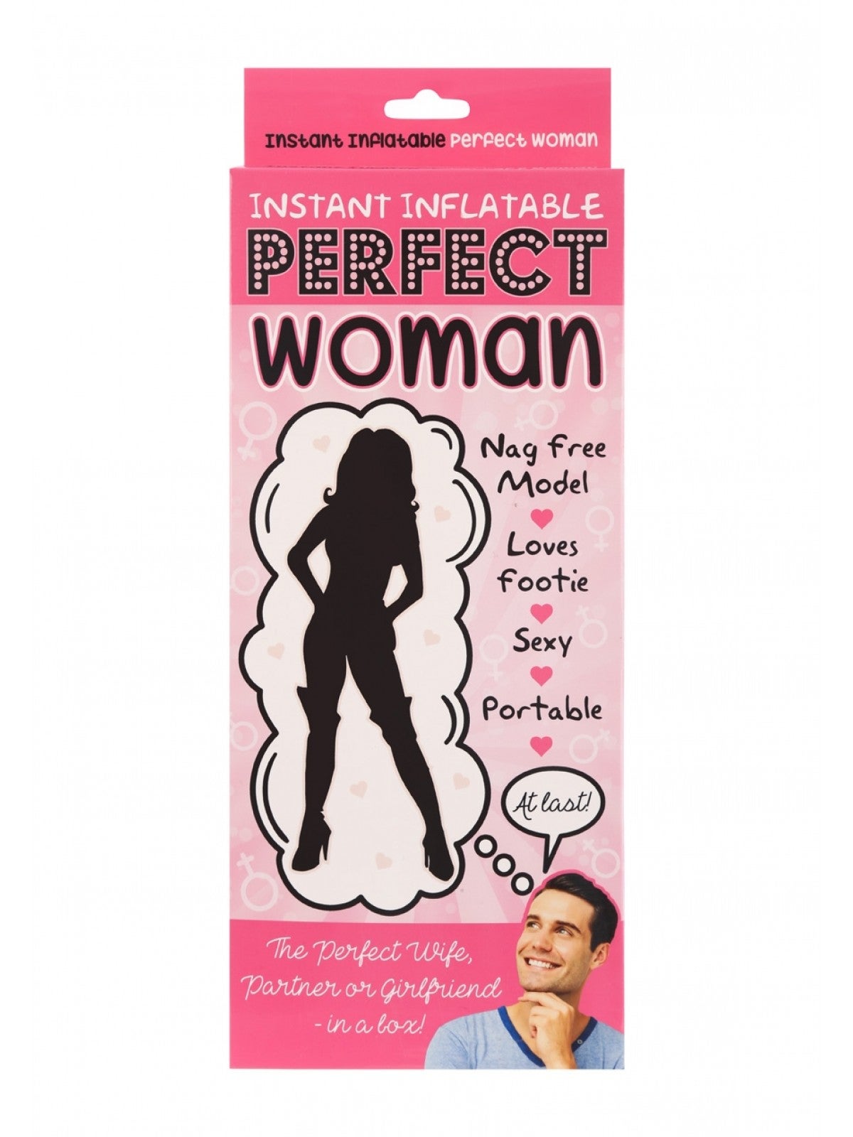 The 'Inflatable Perfect Woman' being sold at Peacocks has been described as 'misogynistic'