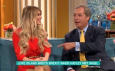 Love Island's Hayley has interviewed Nigel Farage about Brexit