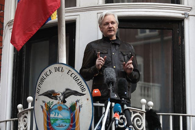 Julian Assange has been living at the Ecuadorean embassy in London since 2012