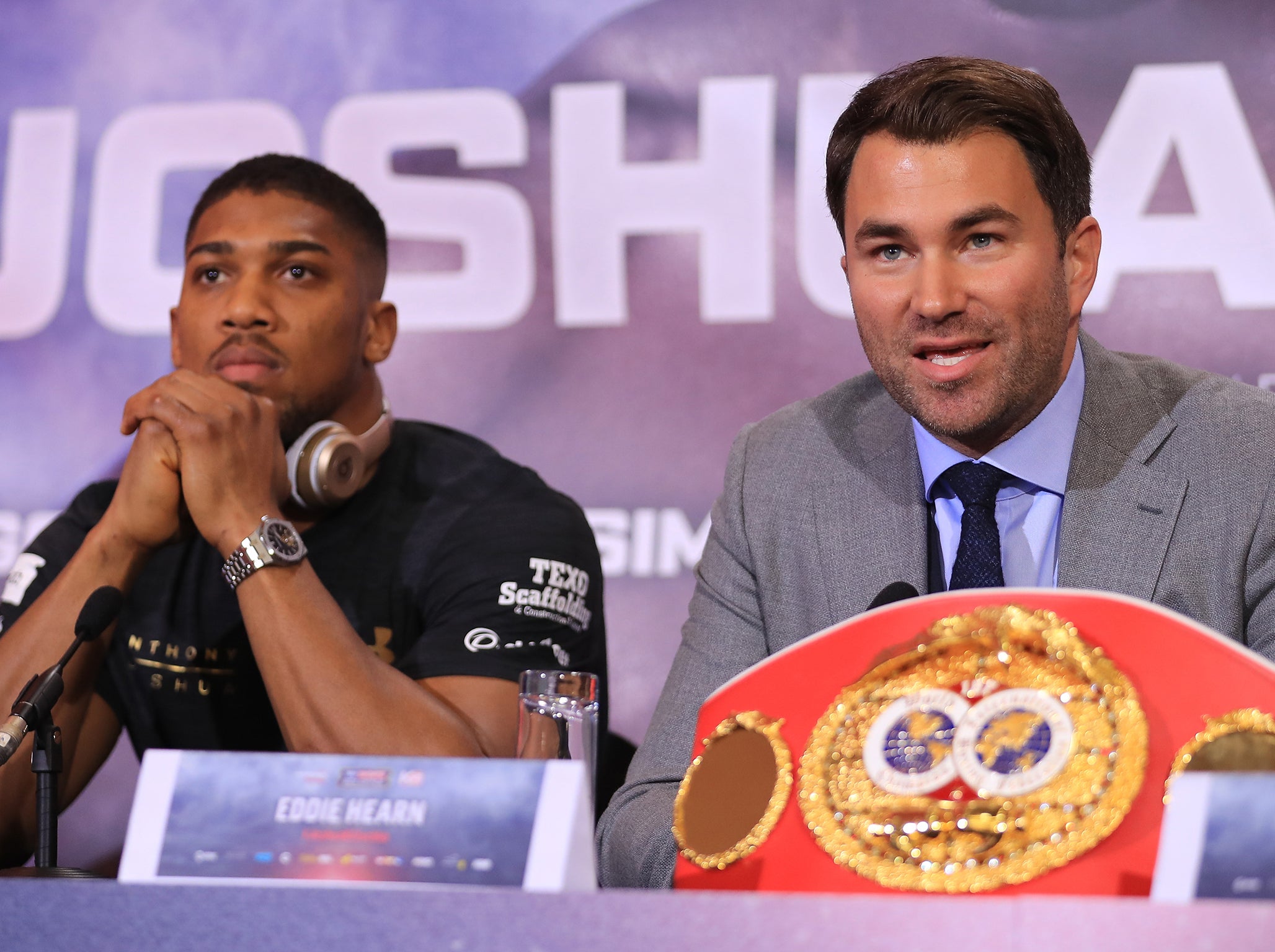 Joshua and Hearn have so far failed to reach an agreement with Wilder