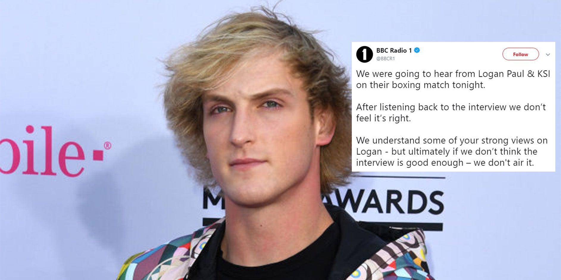Logan Paul: Radio 1 pulls interview with controversial ...