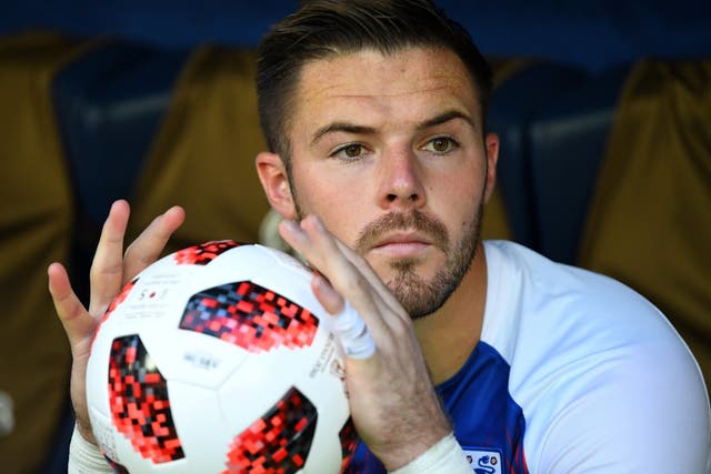 England's Jack Butland before the match