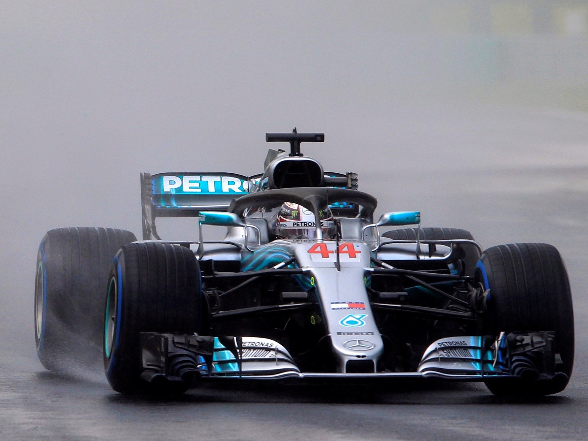 Lewis Hamilton mastered the wet conditions like he has so many times before