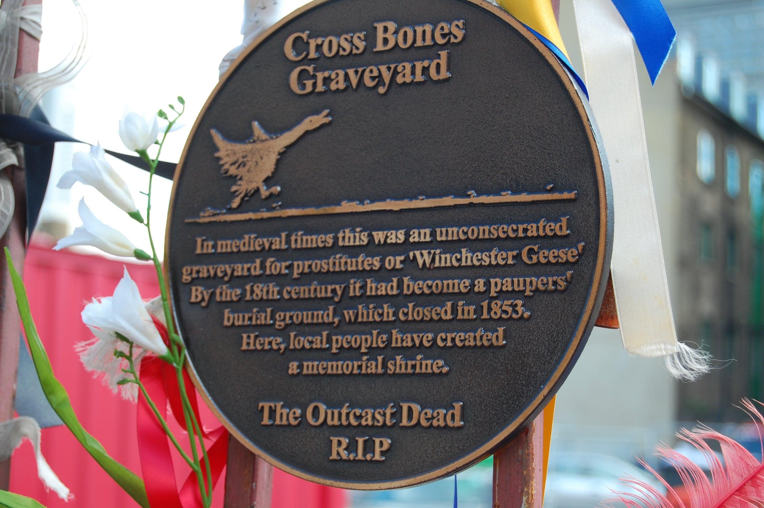 Cross Bones Graveyard: honouring the paupers and prostitutes who made up the ‘Outcast Dead’ (David Merrigan/Flickr)