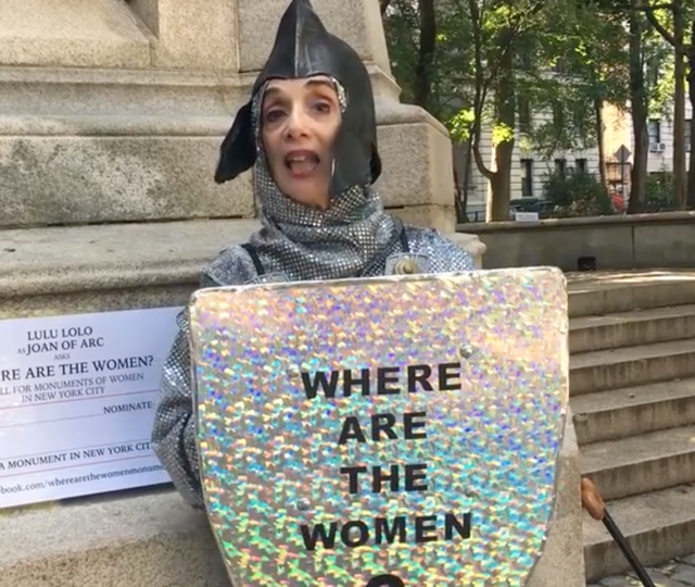Only five of New York City's 150 historical figure statues are of women and artist Lulu Lolo is one of several women pushing to get more through her own project and City Hall's She Built NYC initiative