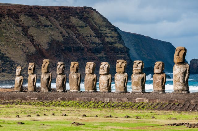 Easter Island has nearly 1,000 moai statues