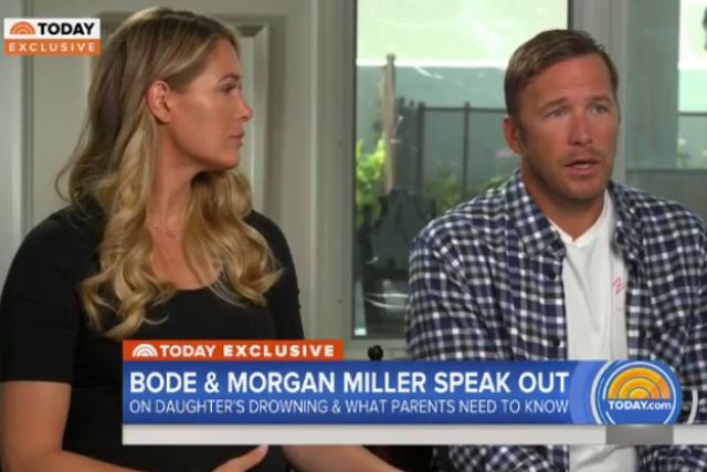 Bode and Morgan Miller describe moment they realised daughter had drowned